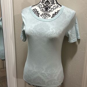 Lucky Brand Mint Ribbed‎ Tee